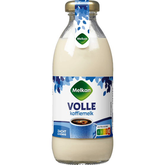 Foto van Melkan Koffiemelk vol op witte achtergrond