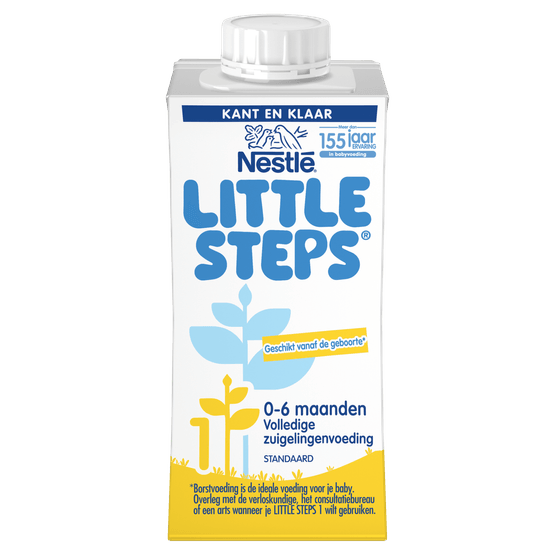 Foto van Nestlé Babyvoeding little steps 0-6 mnd op witte achtergrond