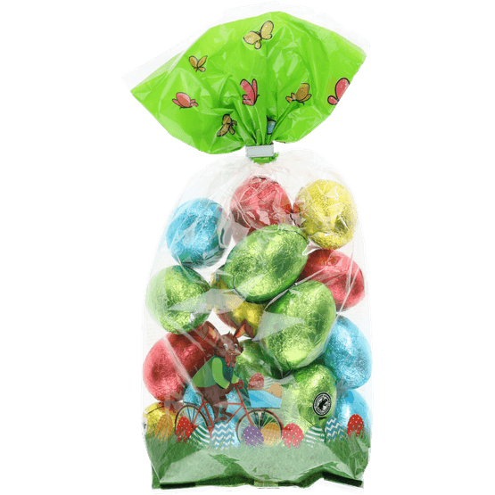 Foto van Paaseieren op witte achtergrond