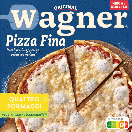 Foto van Wagner Pizza fina quattro formaggi op witte achtergrond