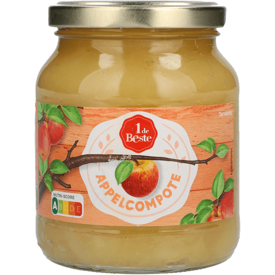 Foto van 1 de Beste Appelcompote op witte achtergrond