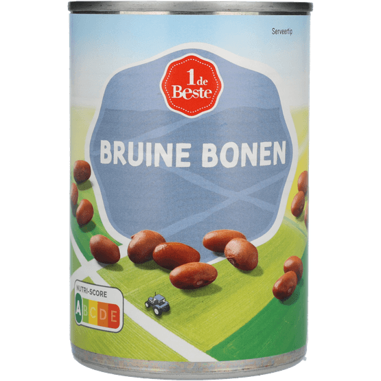 Foto van 1 de Beste Bruine bonen op witte achtergrond