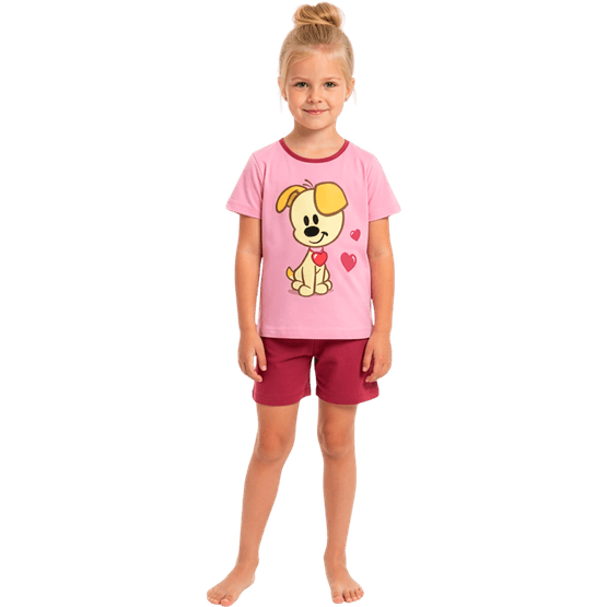 Foto van Kindershortama maten 92 t/m 128 op witte achtergrond