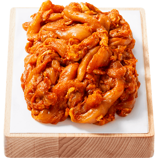 Foto van Vleeschmeesters Kipdijshoarma op witte achtergrond