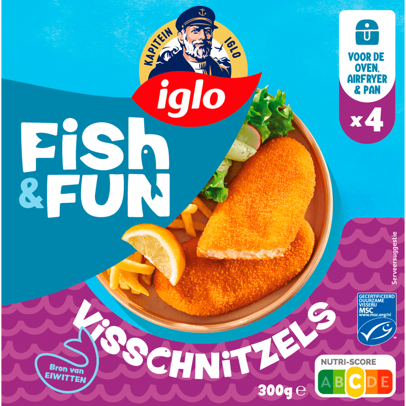 Iglo Fish & Fun Visschnitzels