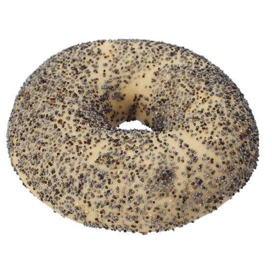Foto van Vers Mini mix bagel op witte achtergrond