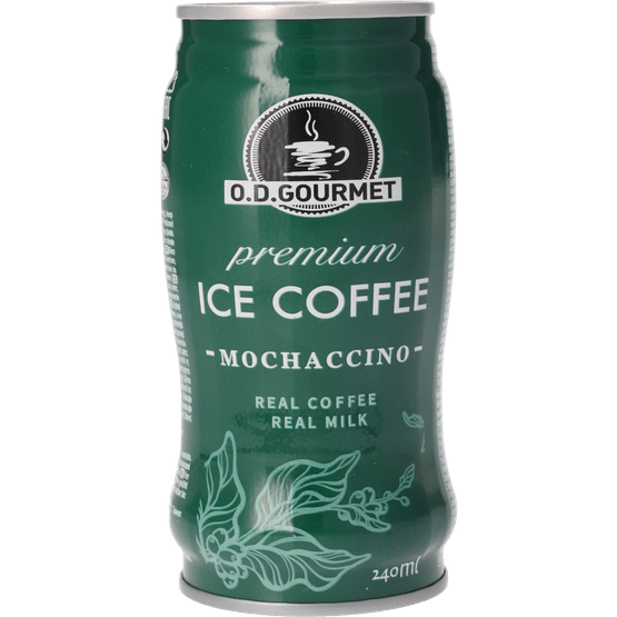 Foto van O.D. Gourmet Ice coffee mochaccino op witte achtergrond