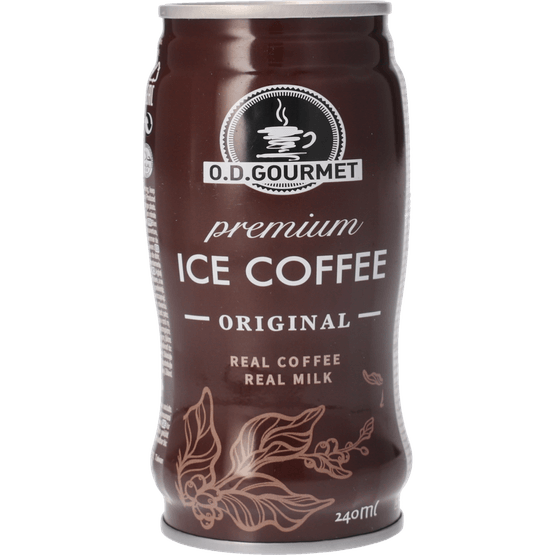Foto van O.D. Gourmet Ice coffee original op witte achtergrond