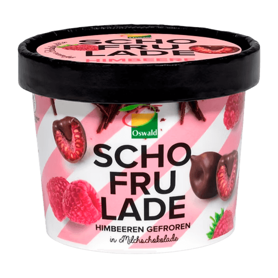 Foto van Framboos in chocolade op witte achtergrond