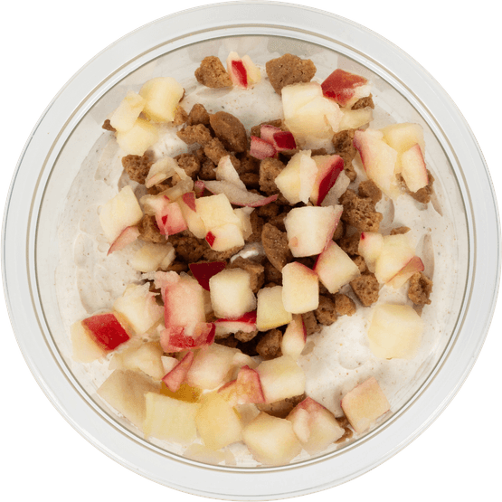 Foto van Healthy Hide Bavaroise appel kaneel op witte achtergrond