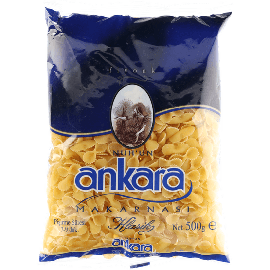 Foto van Ankara Vlinder macaroni op witte achtergrond