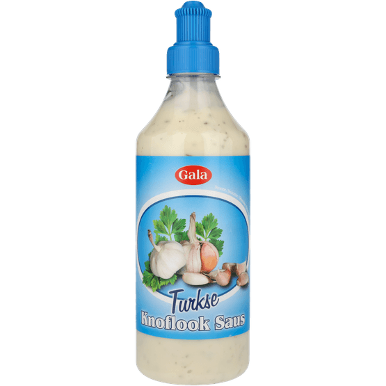 Foto van GALA Knoflooksaus turks op witte achtergrond