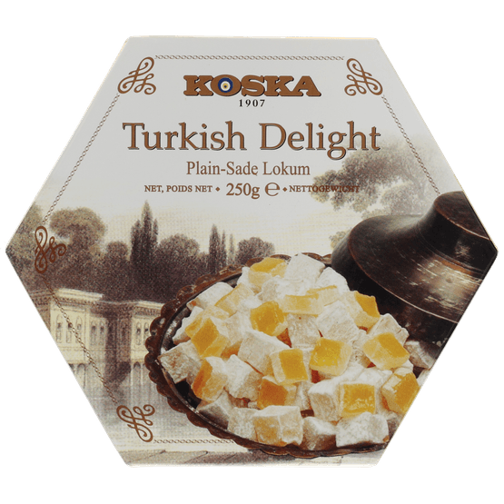 Foto van Koska Turks fruit naturel op witte achtergrond