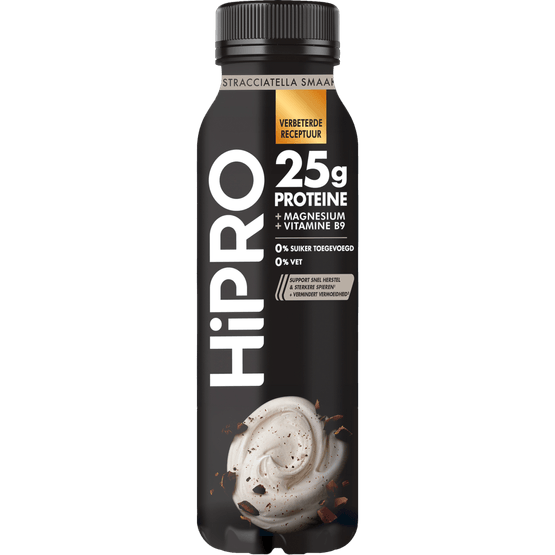 Foto van HiPRO Proteine drink stracciatella op witte achtergrond