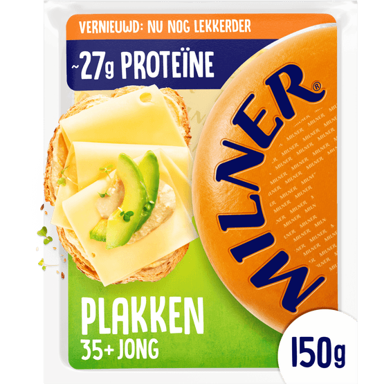 Foto van Milner Jong 30+ plakken op witte achtergrond