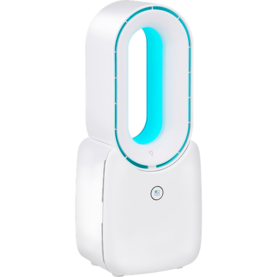 Foto van Lifetime Bladloze ventilator wit op witte achtergrond