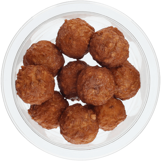 Foto van Bits & Bites Gehaktballetjes Hollandse stijl op witte achtergrond