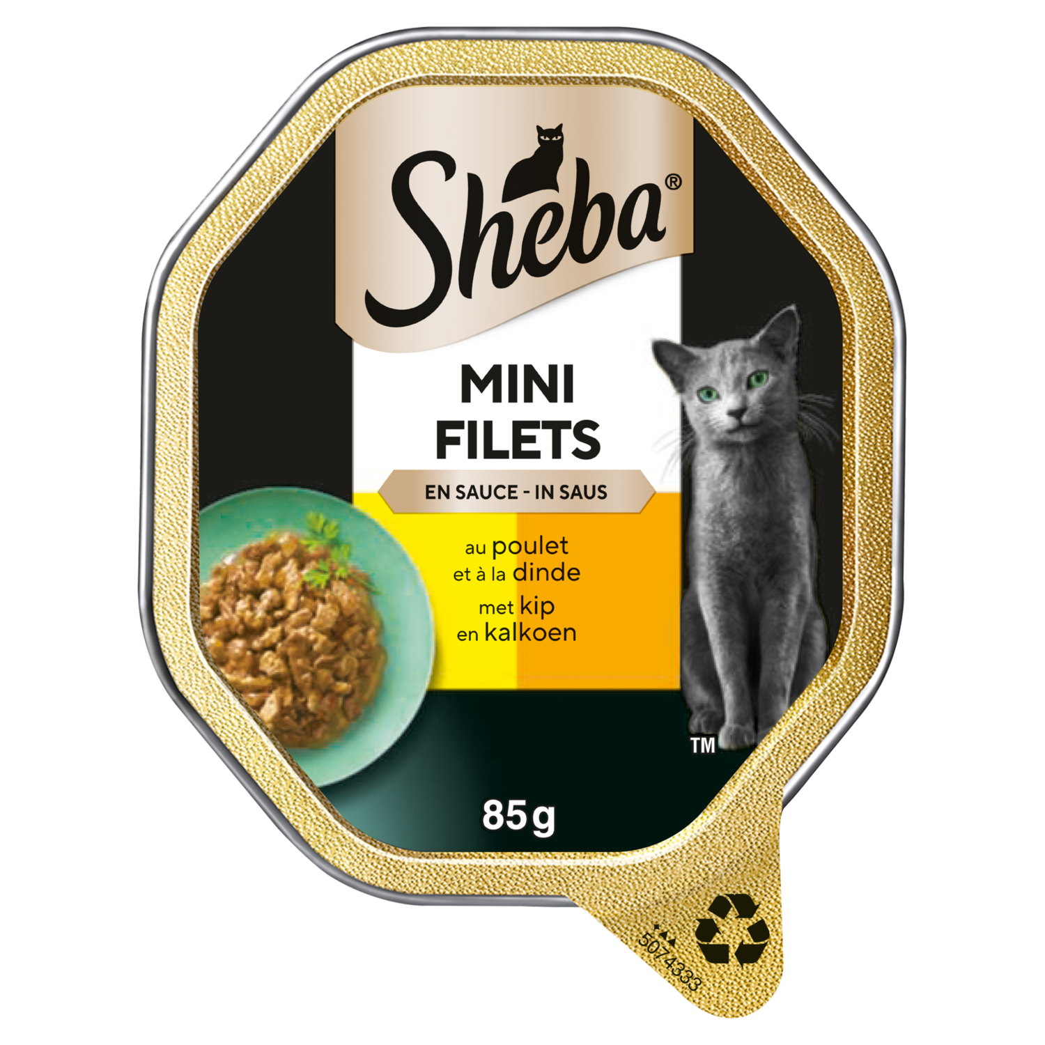 Sheba Kuipje mini filet in saus kip & kalkoen