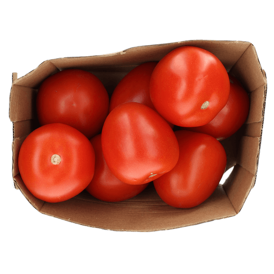 Foto van 1 de Beste Roma tomaten op witte achtergrond