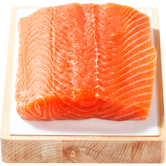 Foto van SEA FRESH Zalmfilet zonder huid op witte achtergrond