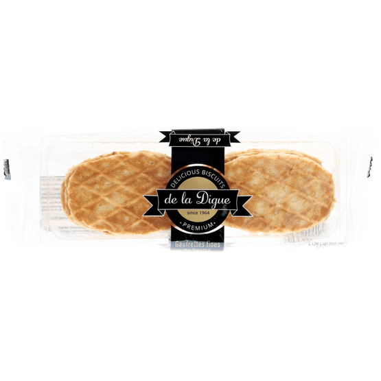 Foto van De La Digue Fijne boterwafels op witte achtergrond