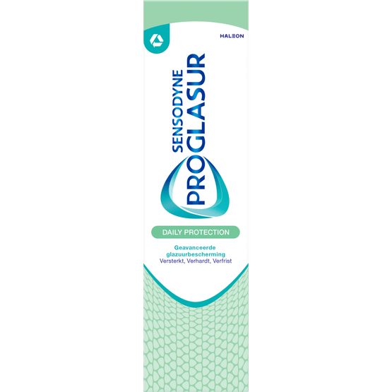 Foto van Sensodyne Tandpasta pro glasur op witte achtergrond