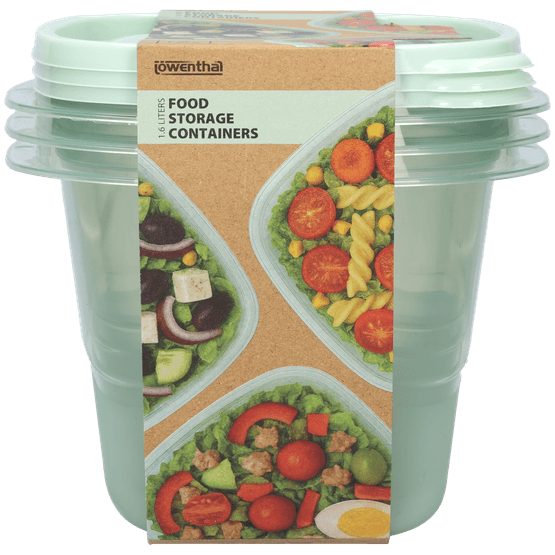 Foto van Vershouddoos 3-delig l 3 kleuren op witte achtergrond