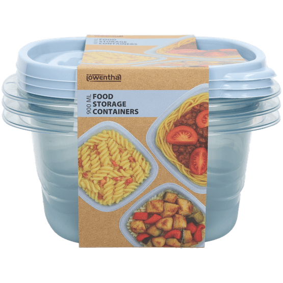 Foto van Vershouddoos 3-delig m 3 kleuren op witte achtergrond