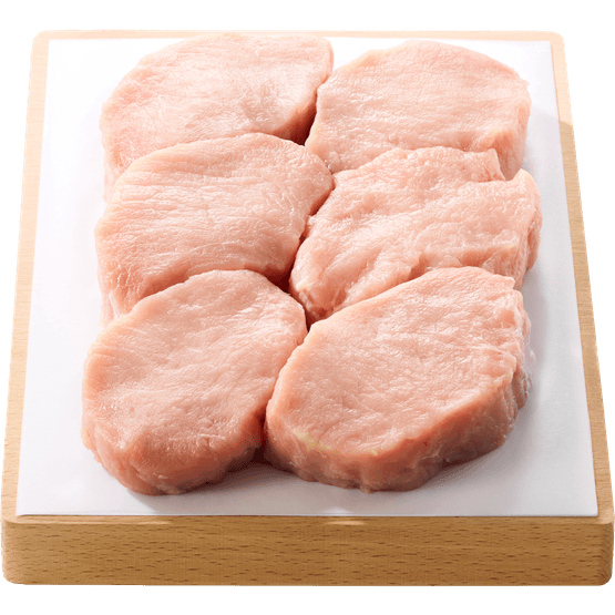 Foto van VLEESCHMEESTER Actie varkensoester 6 st. op witte achtergrond