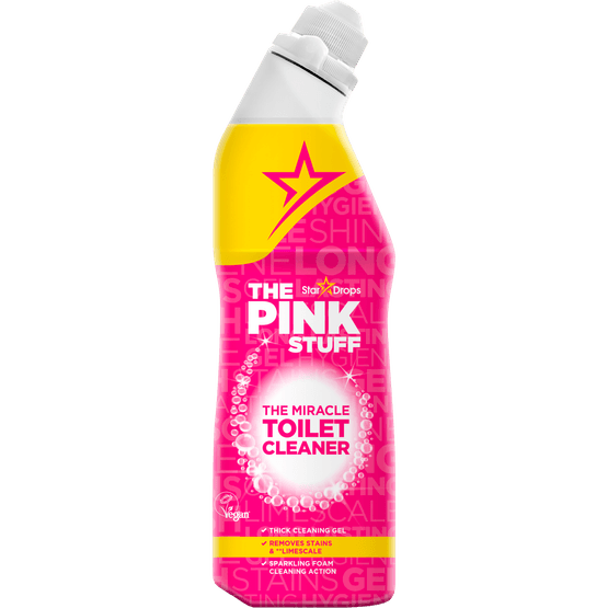 Foto van Pink stuff Gel toilet cleaner op witte achtergrond