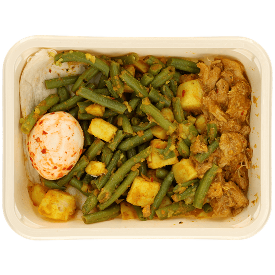 Foto van Mealmasters Surinaamse roti op witte achtergrond