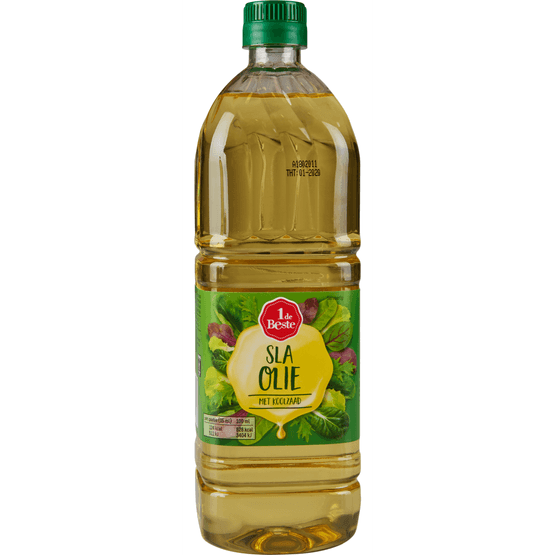 Foto van 1 de Beste Slaolie koolzaad op witte achtergrond