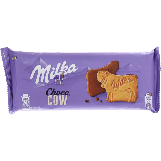 Foto van Milka Choco cow op witte achtergrond