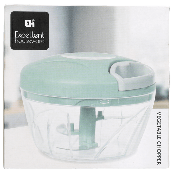 Foto van Groentehakker 3 kleuren op witte achtergrond