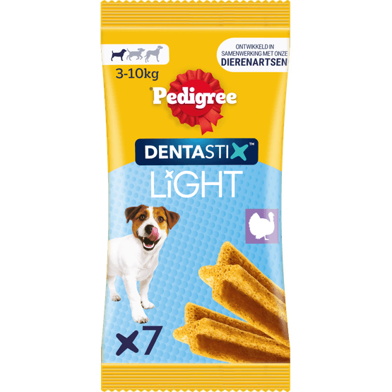 Foto van Pedigree Hondensnacks dentastix light mini 7st. op witte achtergrond