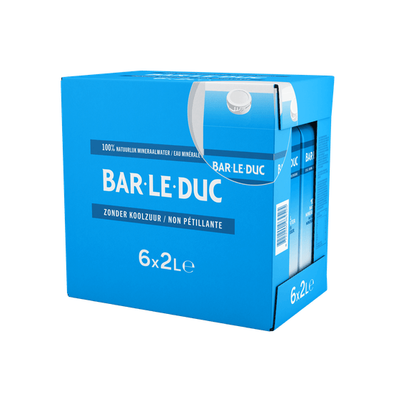 Foto van Bar le Duc Mineraalwater koolzuurvrij op witte achtergrond