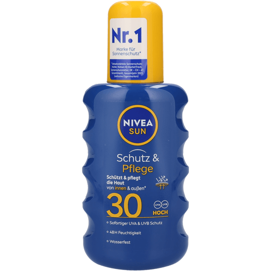 Foto van Nivea Sun protect&hydrate zonnemelk spf30 op witte achtergrond