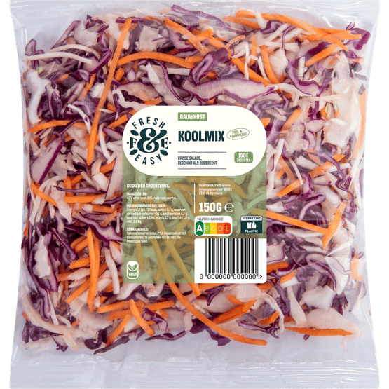 Foto van Fresh & easy Koolmix op witte achtergrond