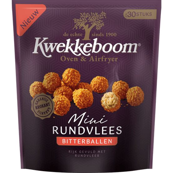 Foto van Kwekkeboom Bitterbal oven mini rundvlees op witte achtergrond