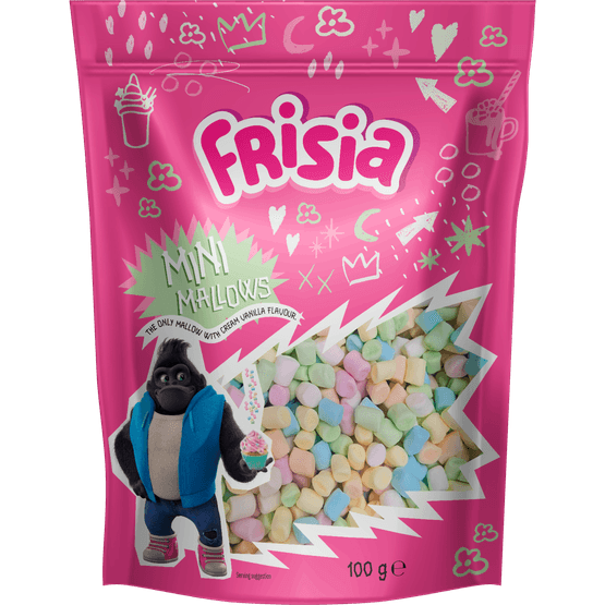 Foto van Frisia Marshmallows mini op witte achtergrond
