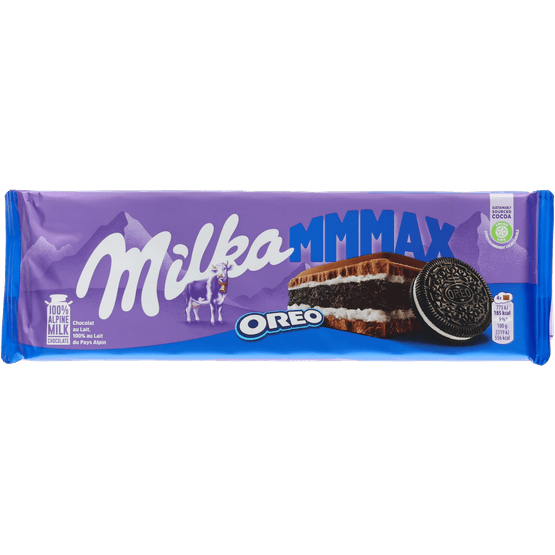 Foto van Milka Oreo op witte achtergrond