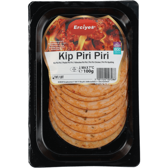 Foto van Erciyes Kipfilet piri piri op witte achtergrond