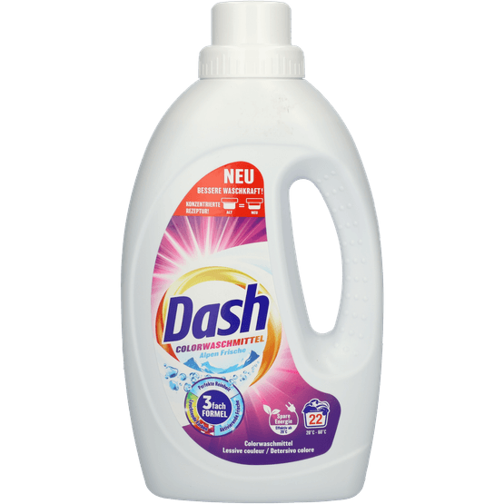 Foto van Dash Wasmiddel kleur 22 wasbeurten op witte achtergrond