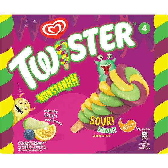 Foto van Ola Twister monstaahh 4 st. op witte achtergrond