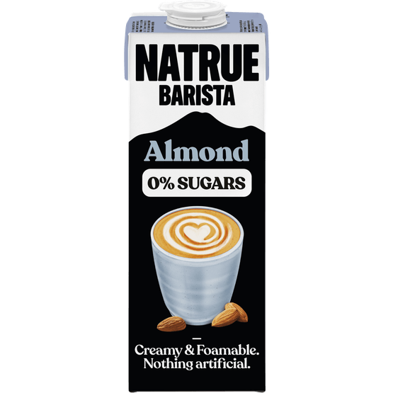 Foto van Barista almond 0% sugar op witte achtergrond