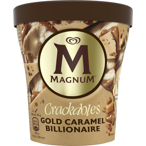 Foto van Ola Magnum pint double caramel billionaire op witte achtergrond