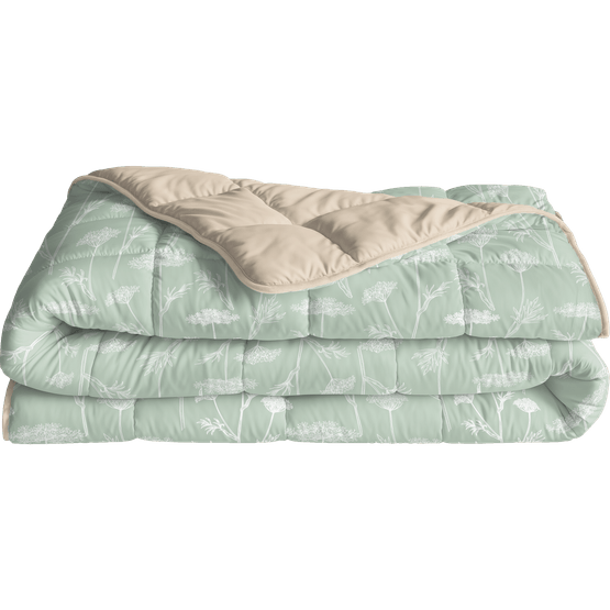 Foto van Bedrukt zomerdeken 240x200cm met kussenslopen ass. op witte achtergrond