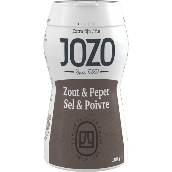 Foto van Jozo Zout en peper mix op witte achtergrond