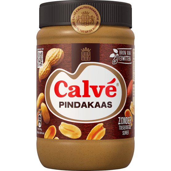 Foto van Calvé Pindakaas op witte achtergrond