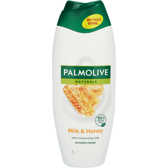 Foto van Palmolive Douche milk & honey op witte achtergrond